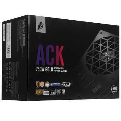 1STPLAYER ACK Gold 750W Black HA-750BA2-BK