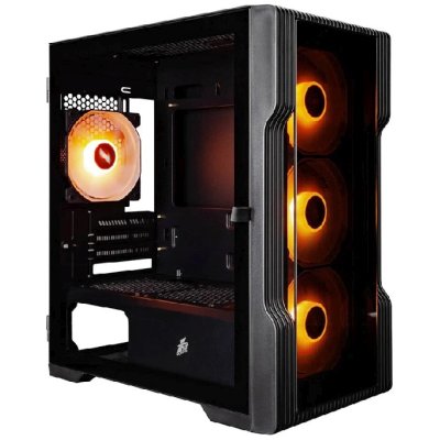 корпус 1STPLAYER Trilobite T3-G ARGB Black T3-G-BK-4F7