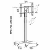 мобильная стойка 2MVESA MediaPro 120 MDP-0120-S