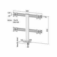 кронштейн 2MVESA Titanium 140 TTN-0140-B