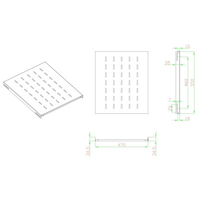 полка для шкафа 5bites CS226-800B