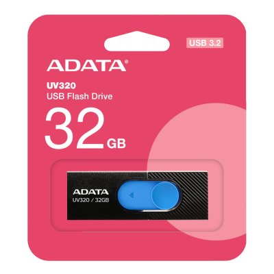 флешка A-Data 32GB UV320 Black-Blue