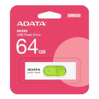 флешка A-Data 64GB UV320 White-Green