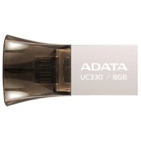 флешка A-Data 8GB UC330 Silver-Black