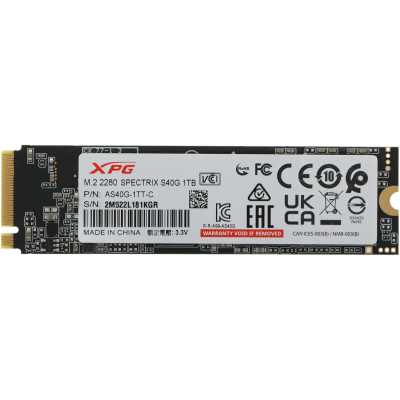 SSD диск A-Data XPG Spectrix S40G RGB 1Tb AS40G-1TT-C