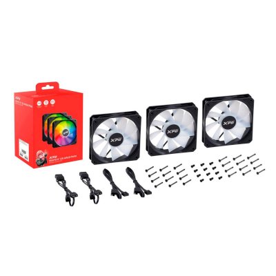 кулер A-Data XPG Vento R 120 ARGB PWM Black 3 pack