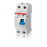выключатель дифференциального тока ABB 10мА тип AC F202 2 полюса 40 А 2CSF202101R1400