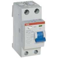 выключатель дифференциального тока ABB 30мА тип AC F202 2 полюса 63 А 2CSF202001R1630