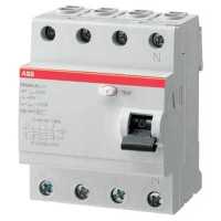 выключатель дифференциального тока ABB 30мА тип AC FH204 4 полюса 63 А 2CSF204004R1630