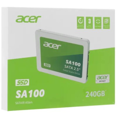 SSD диск Acer SA100 240Gb BL.9BWWA.102