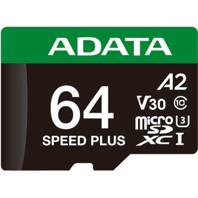 карта памяти ADATA 64GB UD64GUI3V30A2SP-RA1
