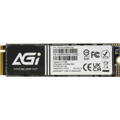 SSD диск AGI AI218 512Gb AGI512GIMAI218-BK