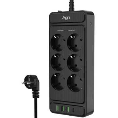 AGNI TP-FS4U6E-C-3m-black