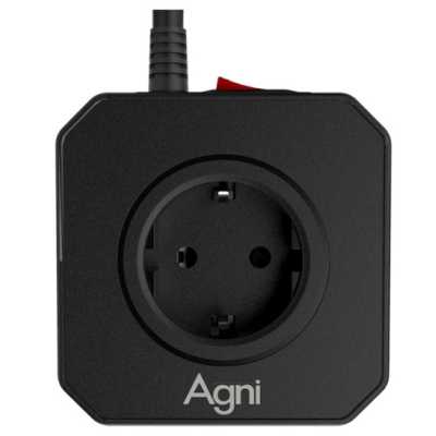 сетевой фильтр AGNI TP-VE4U5E-2m-black
