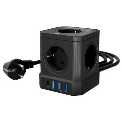 сетевой фильтр AGNI TP-VE4U5E-C-5m-black