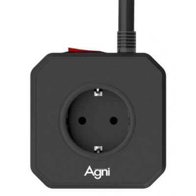 сетевой фильтр AGNI TP-VE4U5E-C-W-2m-black