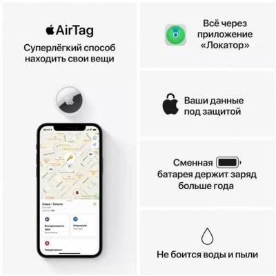 метка Apple AirTag MX542ZP/A