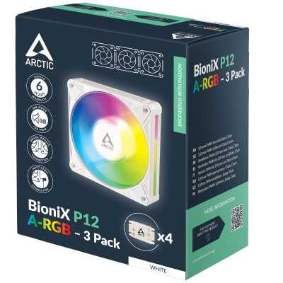 Arctic BioniX P12 A-RGB White 3 Pack
