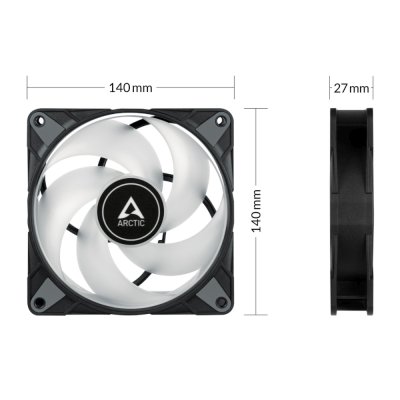 кулер Arctic P14 PWM PST A-RGB Black ACFAN00239A