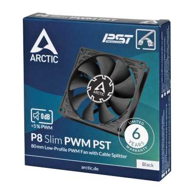 Arctic P8 Slim PWM PST Black ACFAN00295A