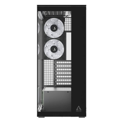 корпус Arctic Xtender Black Clear Glass