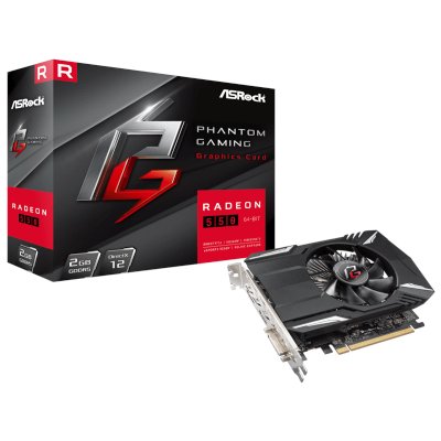 видеокарта ASRock Phantom Gaming Radeon 550 2G