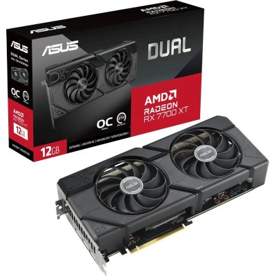 видеокарта ASUS AMD Radeon RX 7700 XT 12Gb DUAL-RX7700XT-O12G