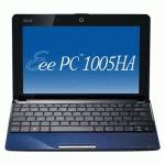 нетбук ASUS EEE PC 1005HA 1/160/Blue/Win 7/4400mAh
