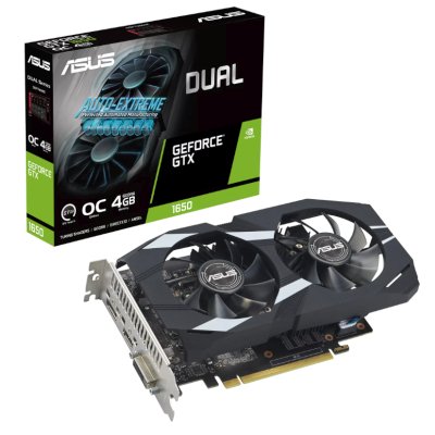 ASUS nVidia GeForce GTX 1650 4Gb DUAL-GTX1650-O4GD6-P-EVO