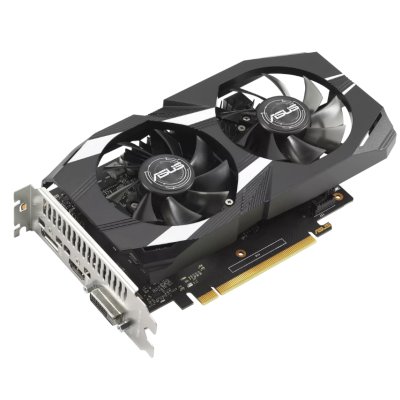 ASUS nVidia GeForce GTX 1650 4Gb DUAL-GTX1650-O4GD6-P-V2