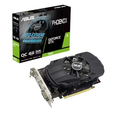 ASUS nVidia GeForce GTX 1650 4Gb PH-GTX1650-O4GD6-P-EVO