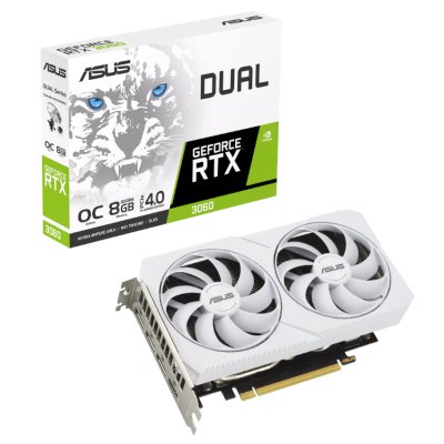 ASUS nVidia GeForce RTX 3060 8Gb DUAL-RTX3060-O8G-WHITE
