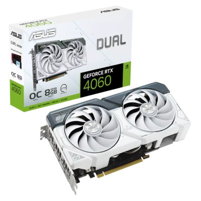 ASUS nVidia GeForce RTX 4060 8Gb DUAL-RTX4060-O8G-WHITE