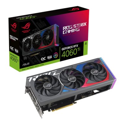 видеокарта ASUS nVidia GeForce RTX 4060 Ti 16Gb ROG-STRIX-RTX4060TI-O16G-GAMING