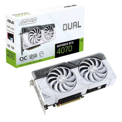 ASUS nVidia GeForce RTX 4070 12Gb DUAL-RTX4070-O12G-WHITE