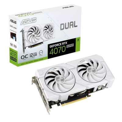 ASUS nVidia GeForce RTX 4070 Super 12Gb DUAL-RTX4070S-O12G-EVO-WHITE