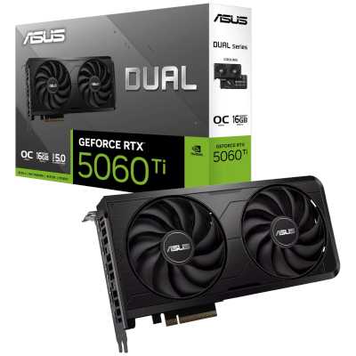 видеокарта ASUS nVidia GeForce RTX 5060 Ti 16Gb DUAL-RTX5060TI-O16G-EVO