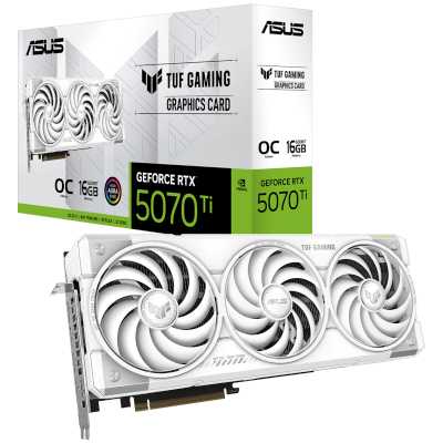 видеокарта ASUS nVidia GeForce RTX 5070 Ti 16Gb TUF-RTX5070TI-O16G-WHITE-GAMING
