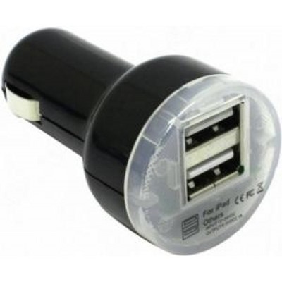 Автомобильное зарядное устройство от прикуривателя espada acu5 dc 12 24v 2xusb 5v 2100ma