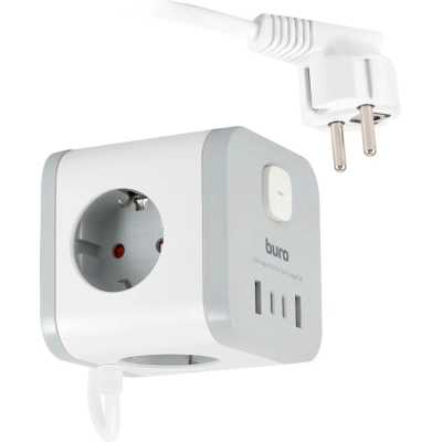 сетевой удлинитель Buro BU-PC3.1UС-W