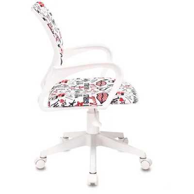 кресло детское Бюрократ BUROKIDS 1 W-REDLIPS