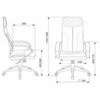 офисное кресло Бюрократ CH-608/FABRIC-DGREY