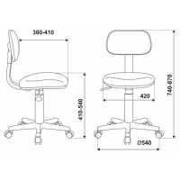 стул Бюрократ CH-W201NX/STICK-BG