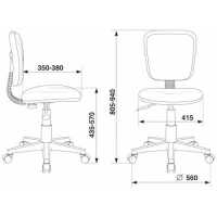 стул Бюрократ CH-W204NX/STICK-BL