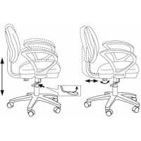 стул Бюрократ KD-3/WH/ARM/STICK-VI
