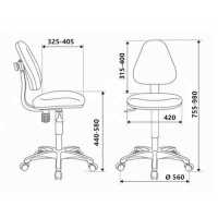 стул Бюрократ KD-4/STICK-BLUE