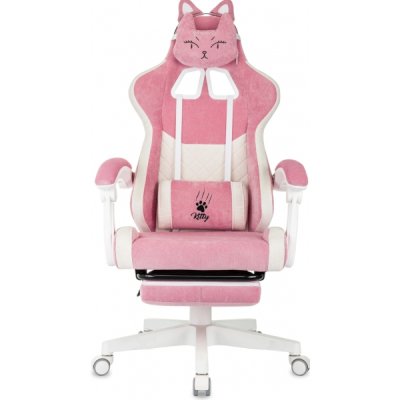 игровое кресло Бюрократ KNIGHT KITTY/F W PNK