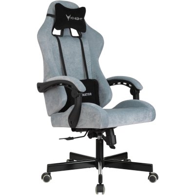 игровое кресло Бюрократ KNIGHT TERMINATOR Grey-Blue