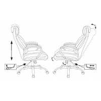 офисное кресло Бюрократ T-9904NSL/BLACK-PU