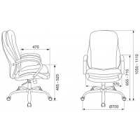 офисное кресло Бюрократ T-9950SL/VELV90